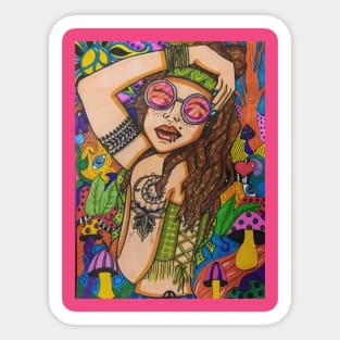 Hippie chic Sticker